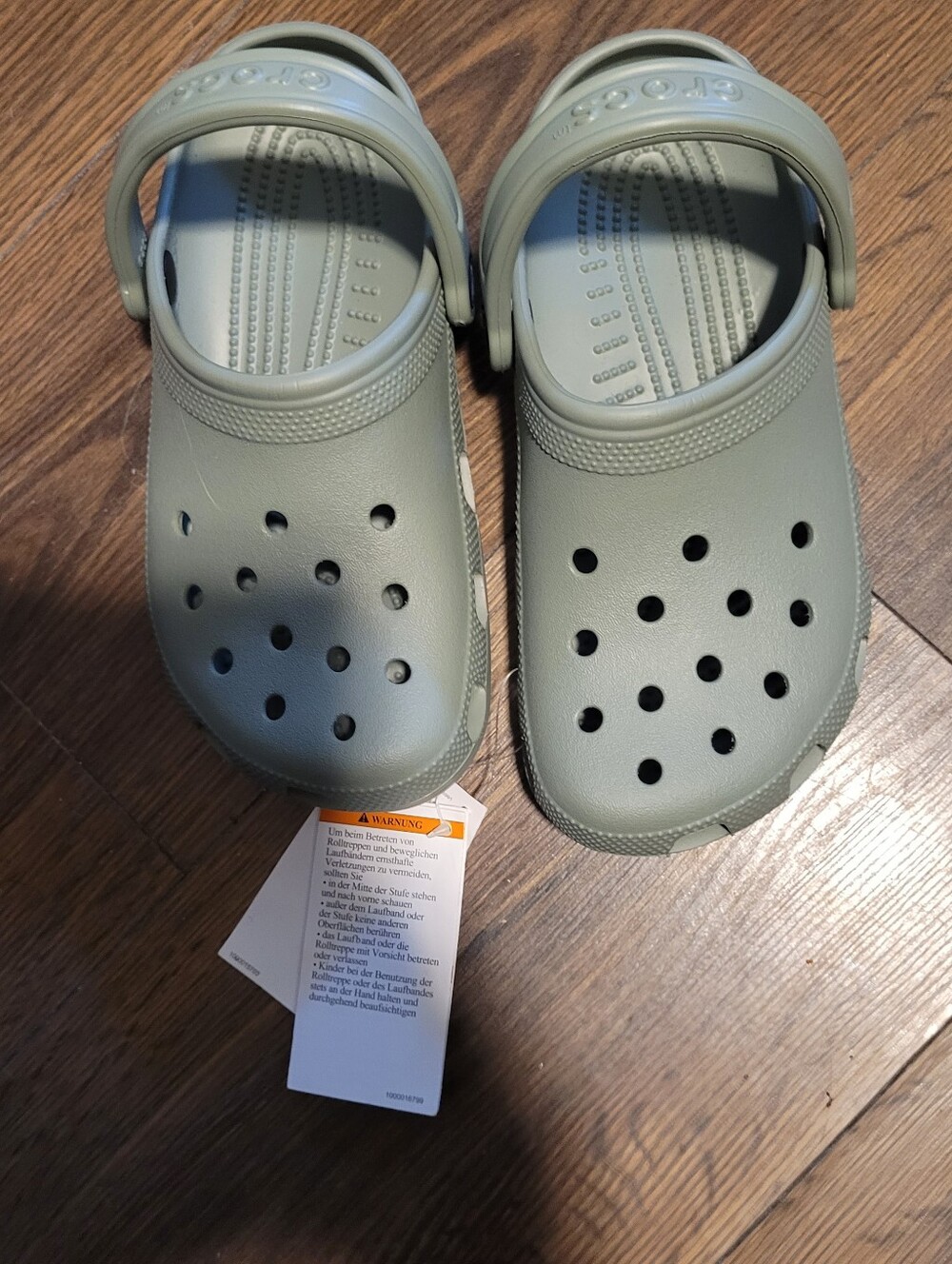 NWT CROCS Kids Classic Clog in Sage Green